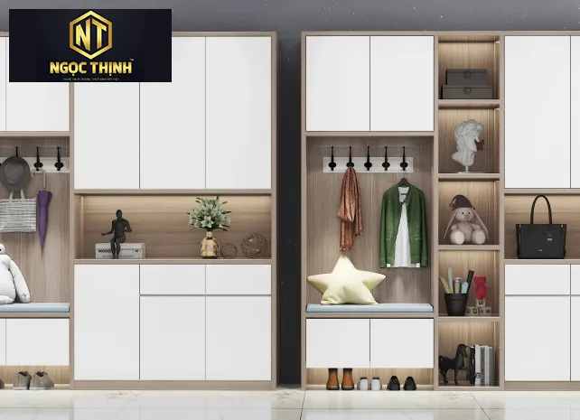 TỦ QUẦN ÁO NGỌC THỊNH GỖ CÔNG NGHIỆP VÁN MDF